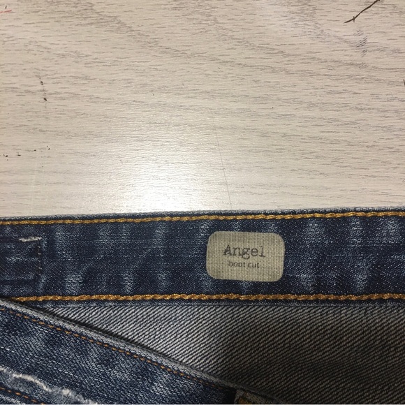 AG Adriano Goldschmied The Angel Faded Black Boot Cut Jeans Womens 32/34 - Picture 10 of 11